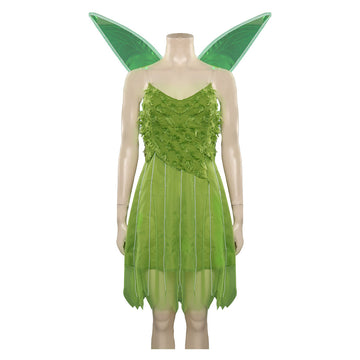 Película Peter Pan Wendy Tinker Cosplay Adulto Disfraces Trajes Halloween Carnaval Fiesta Vestido Alas